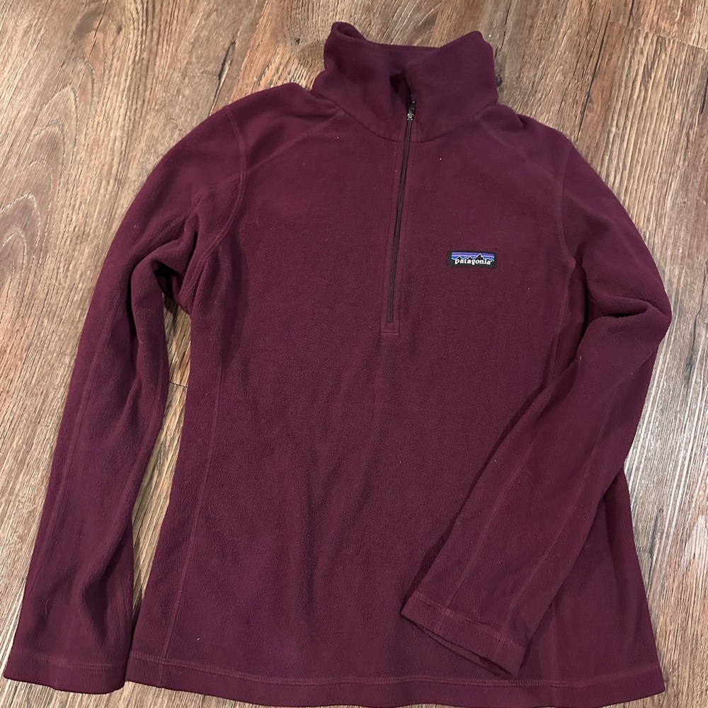 Patagonia Burgundy Fleece Pullover